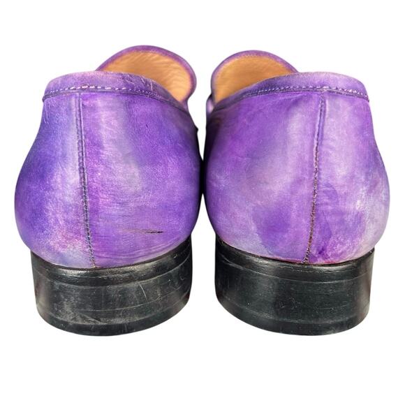 King Latif Men’s Handmade Purple Patina Leather Slip On Dress Shoe Size US 11 main image 12